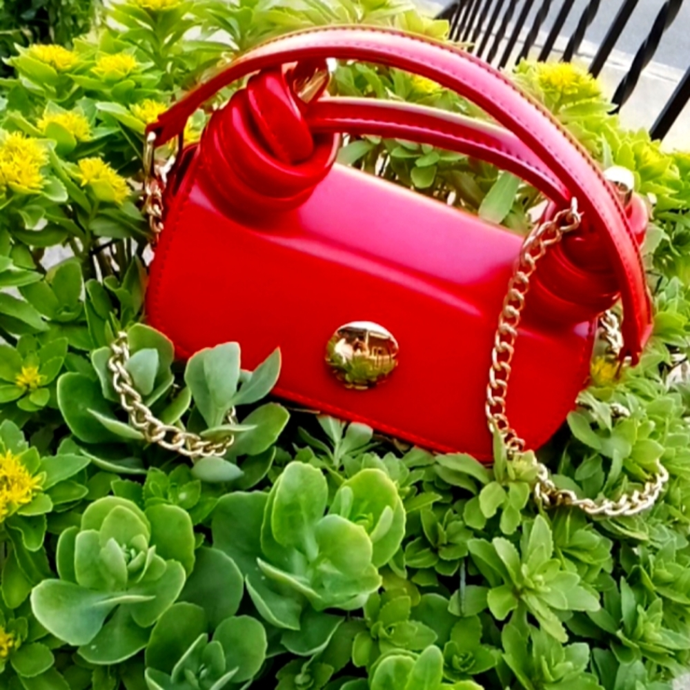 You Get Me Handbag - RED/GOLD